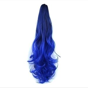 19 inch pony tail extender. New blue ombré